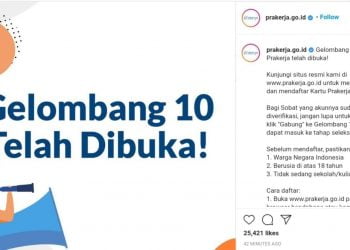 Prakerja Gelombang 10 Dibuka, Ini Langkah Untuk Mengikutinya!